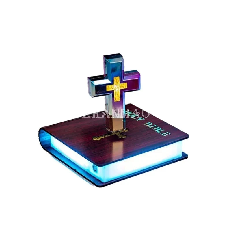 Magnetic Levitation Cross Bible Night Light