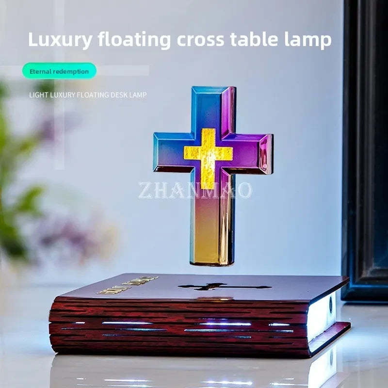 Magnetic Levitation Cross Bible Night Light