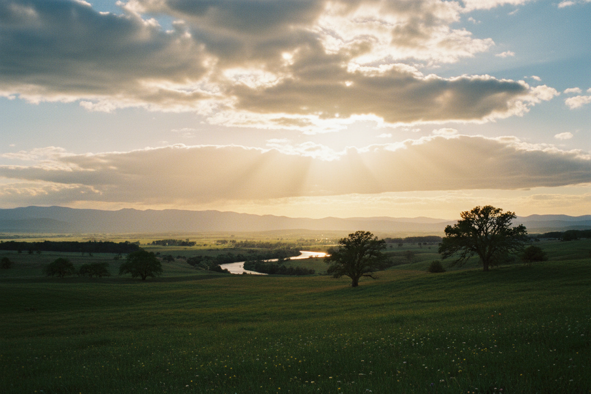 Golden Light Rays